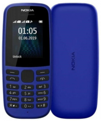 Телефон Nokia 105 TA-1203 SS EAC UA Blue