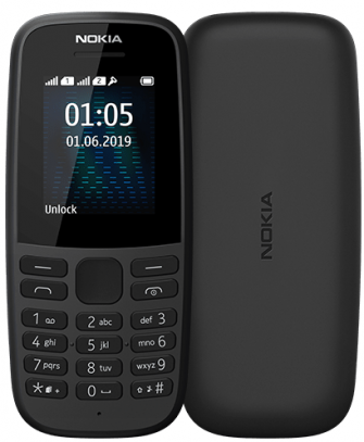 Телефон Nokia 105 TA-1174 Dual Sim UA Black