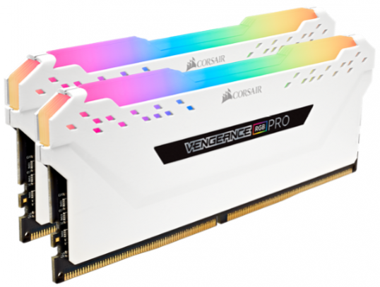 Оперативная память RAM CORSAIR VENGEANCE RGB PRO 16 GB 2x8 GB White Edition 3600 МГц