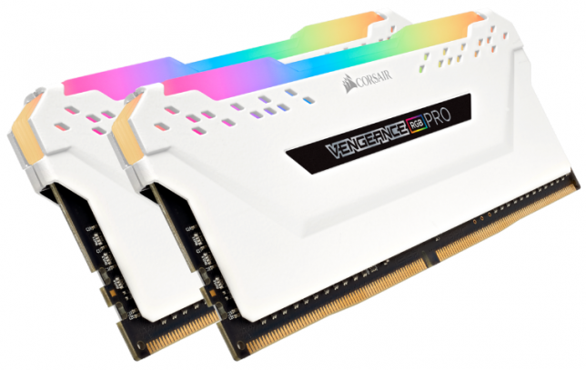 Оперативная память RAM CORSAIR VENGEANCE RGB PRO 32 GB (2x16 GB) White Edition 2666 МГц