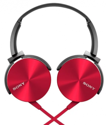 Наушники Sony MDR-XB450AP Red