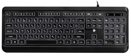 Клавиатура проводная	2E KS120 USB Black Стандартный	USB