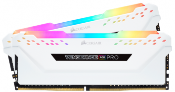 Оперативная память RAM CORSAIR VENGEANCE RGB PRO 32 GB (2x16 GB) White Edition 2666 МГц
