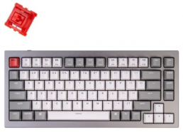 Клавиатура Keychron Q1 QMK Custom HotSwappable Gateron Phantom Red Switch Mechanical Keyboard Full Assembled Space Grey RGB