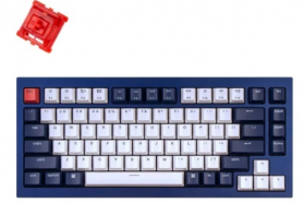 Клавиатура Keychron Q1 QMK Custom HotSwappable Gateron Phantom Red Switch Mechanical Keyboard Full Assembled Navy Blue RGB